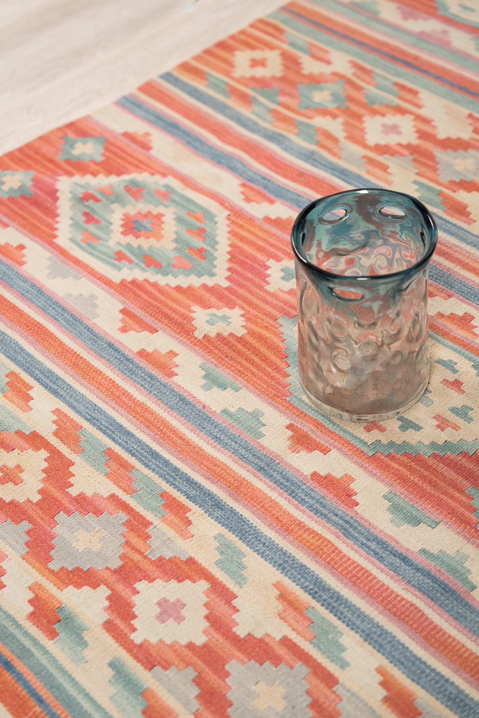 Vintage Turkish Wool Kilim 6'x 4'