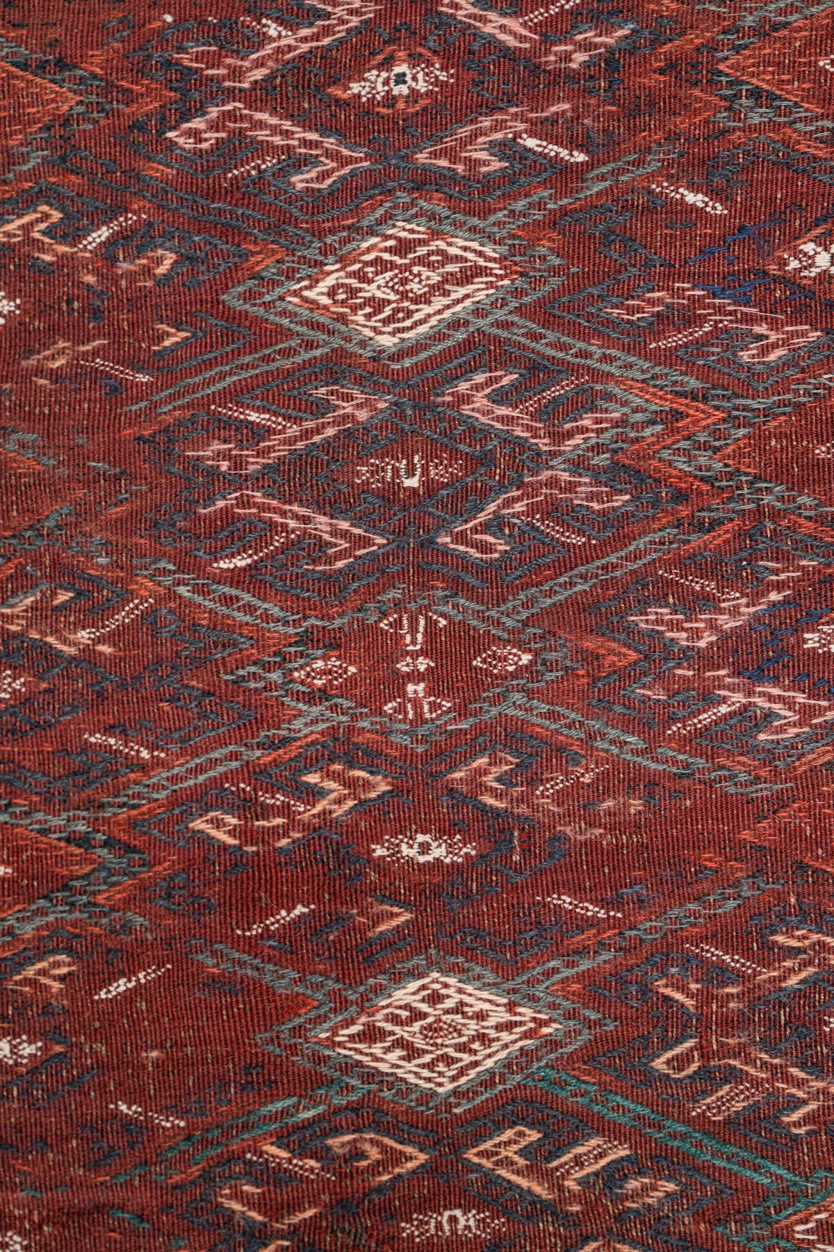 Antique Turkmen Soumak Kilim 11' x 7'4"
