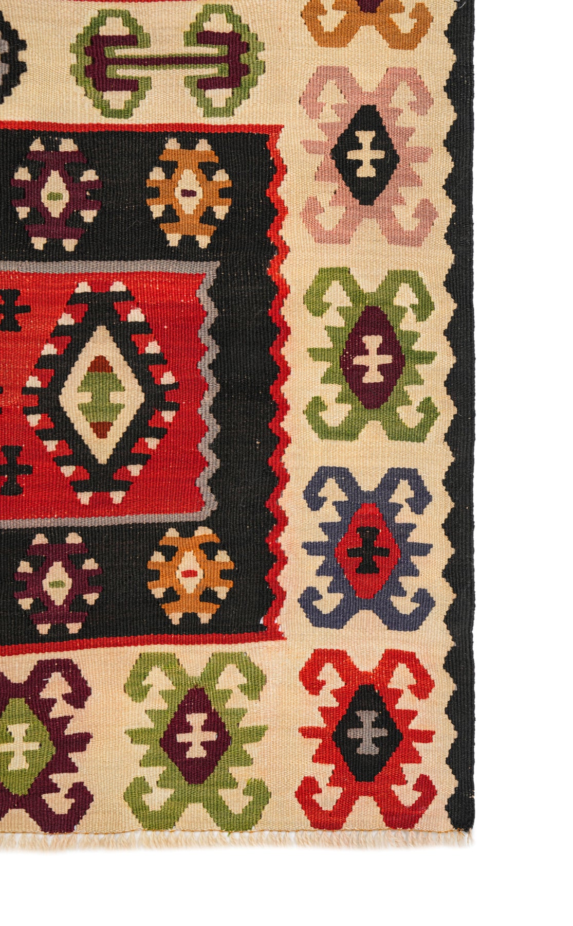 Vintage Balkan Kilim 6'6" X 3'4"