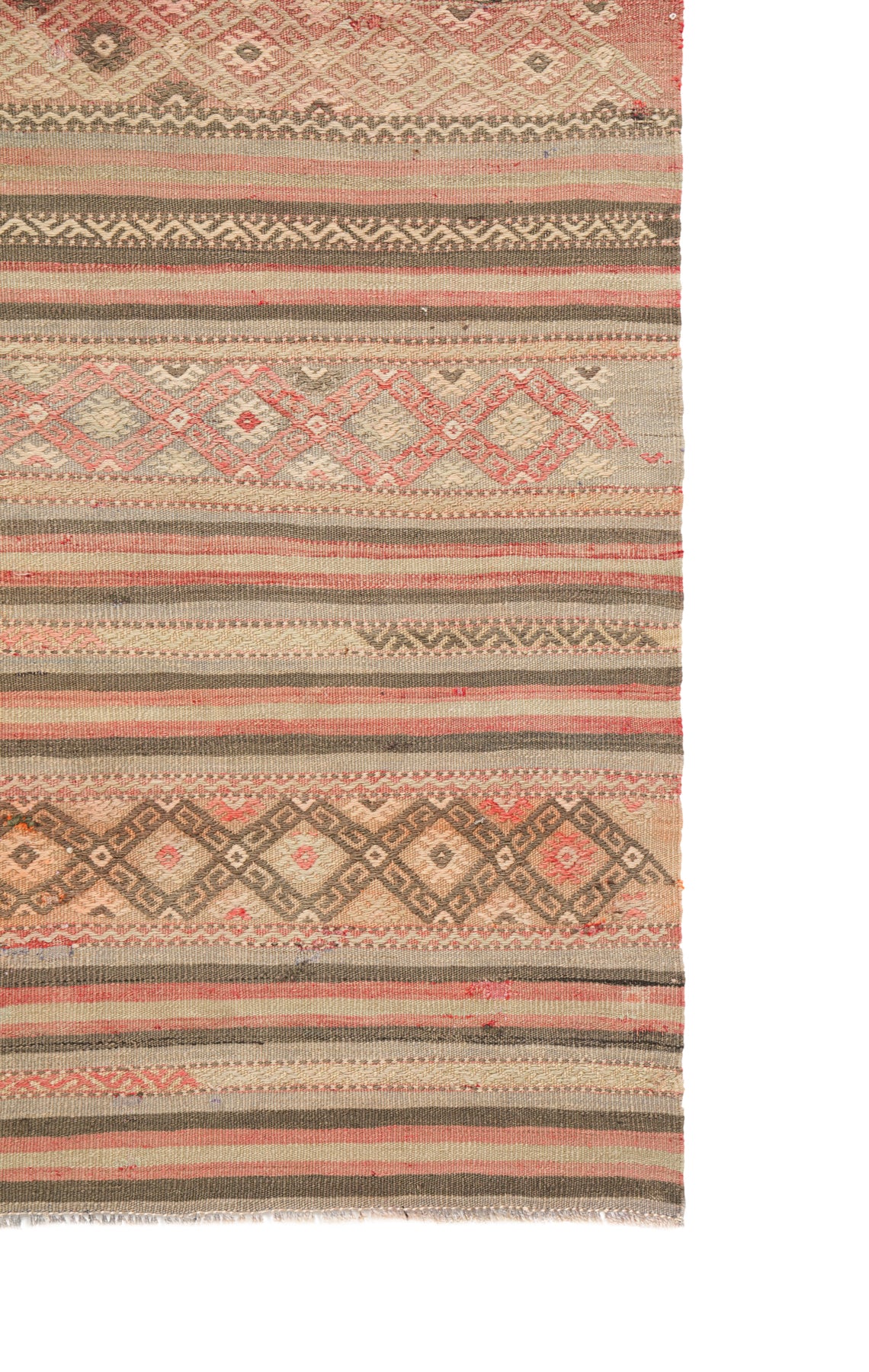 Vintage Turkish Denizli Kilim 8'2" x 4'9"