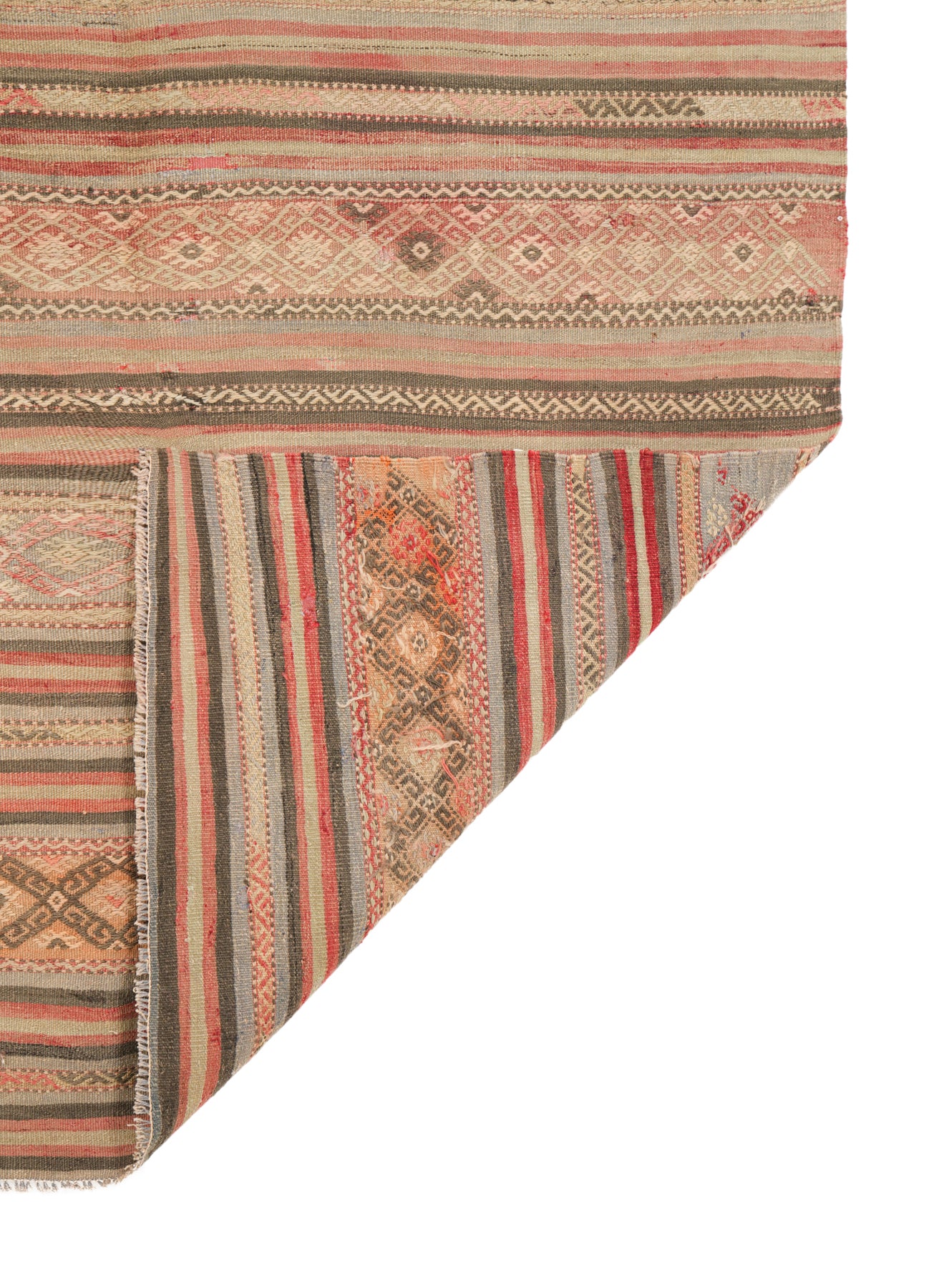 Vintage Turkish Denizli Kilim 8'2" x 4'9"