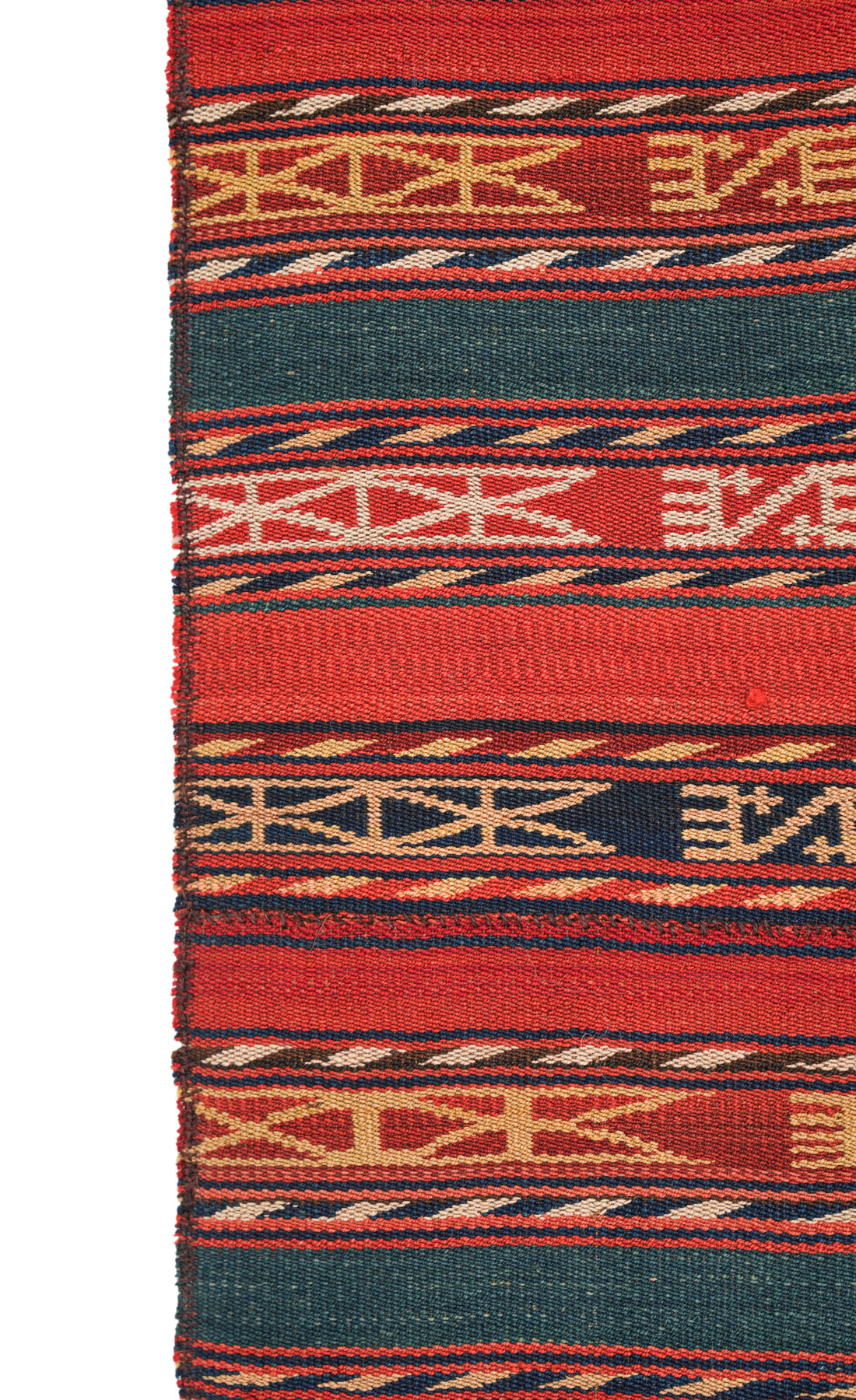 Antique Uzbek Jajim Kilim 4'9" x 4'5"