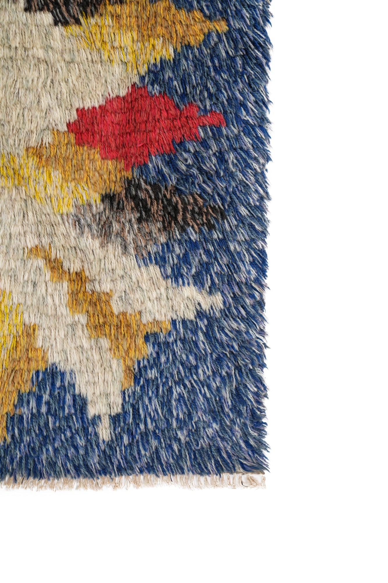 Vintage Scandinavian Rya Rug 3'3" x 2'5"