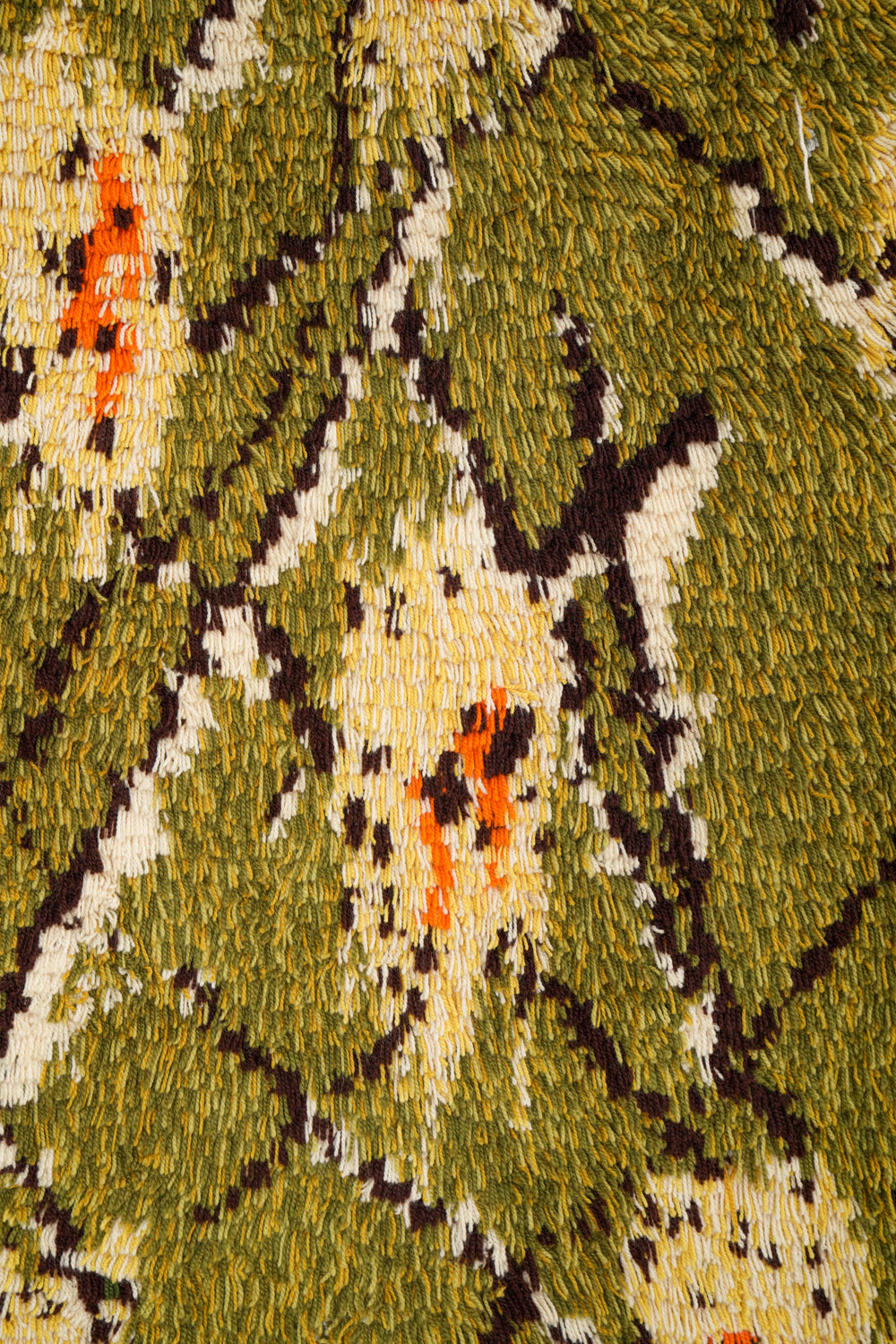 Vintage Scandinavian Rya Rug 5'4" x 3'8"