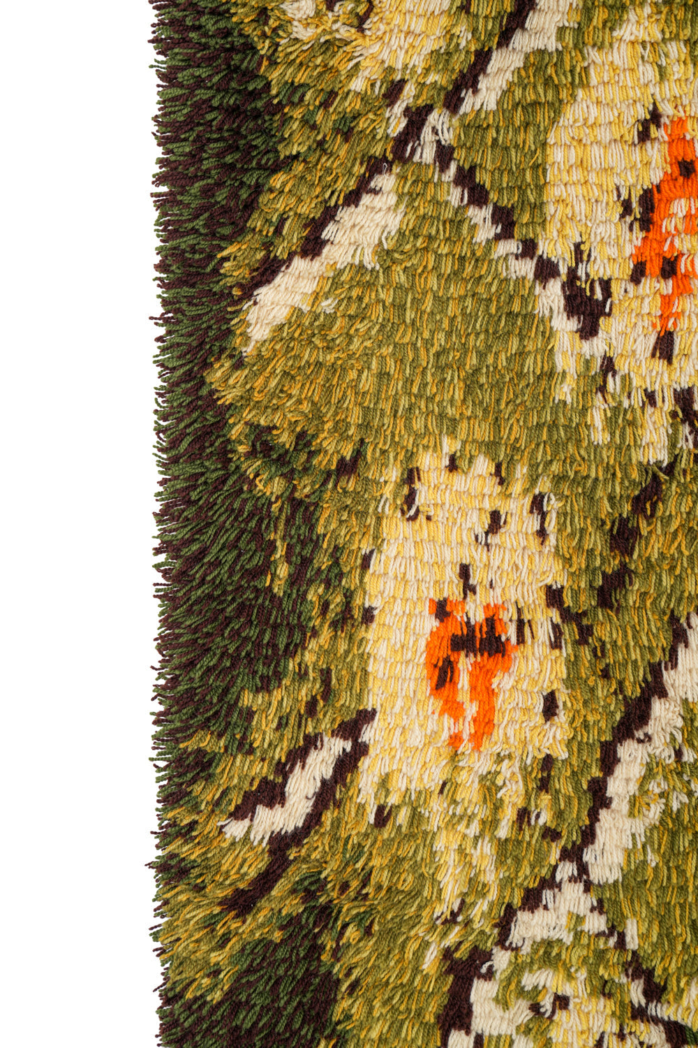 Vintage Scandinavian Rya Rug 5'4" x 3'8"