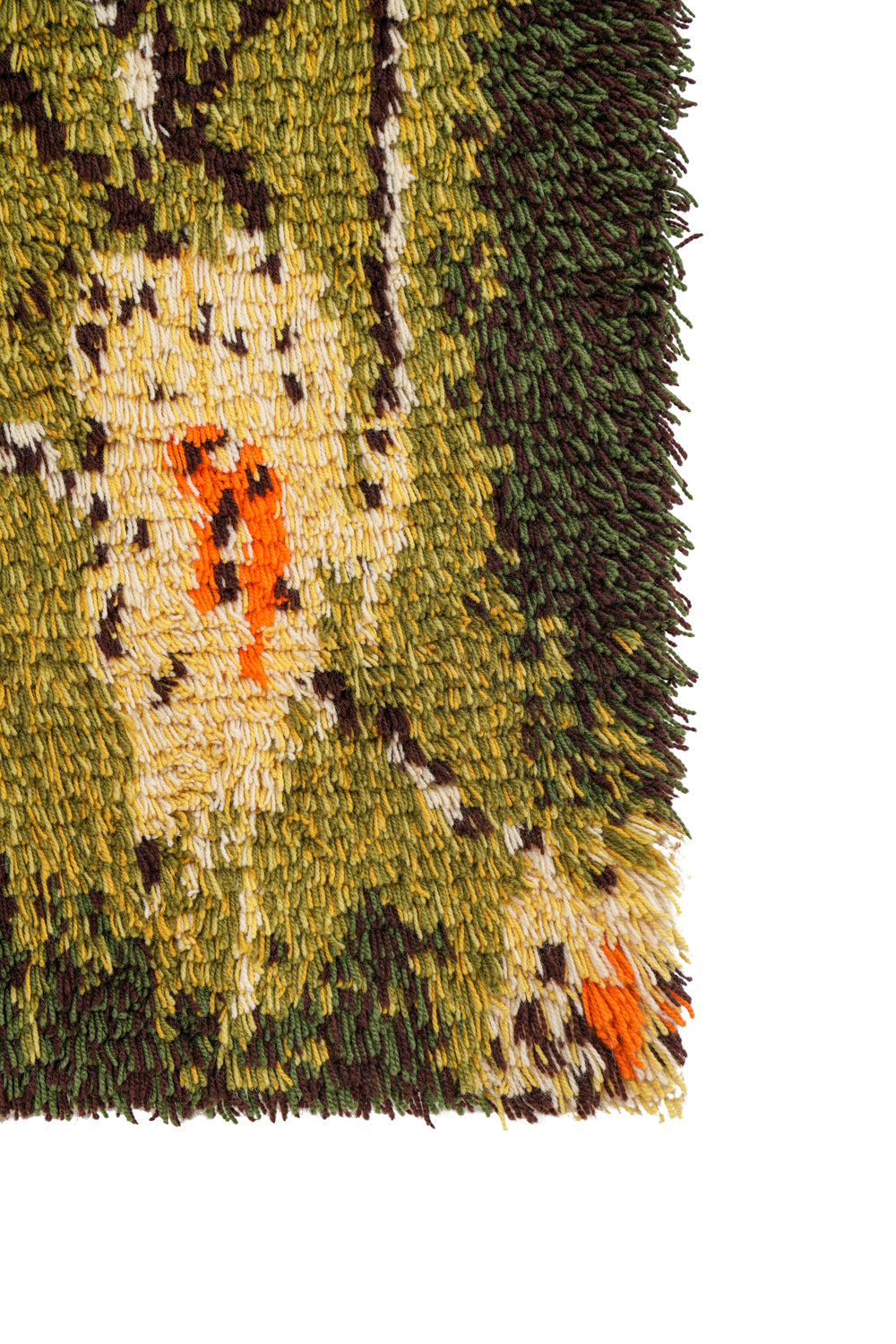 Vintage Scandinavian Rya Rug 5'4" x 3'8"