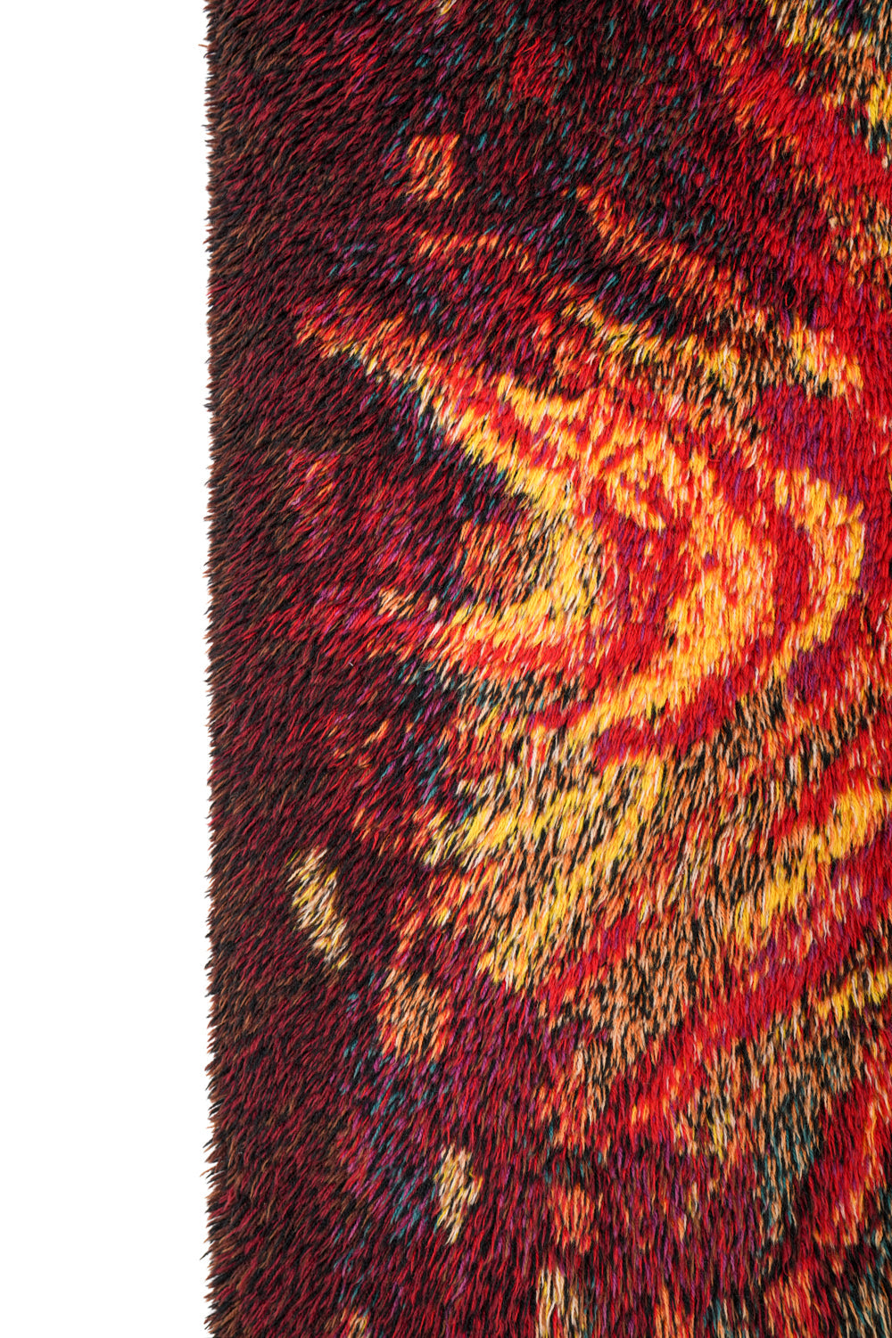 Vintage Scandinavian Rya Rug 5' x 3'8"