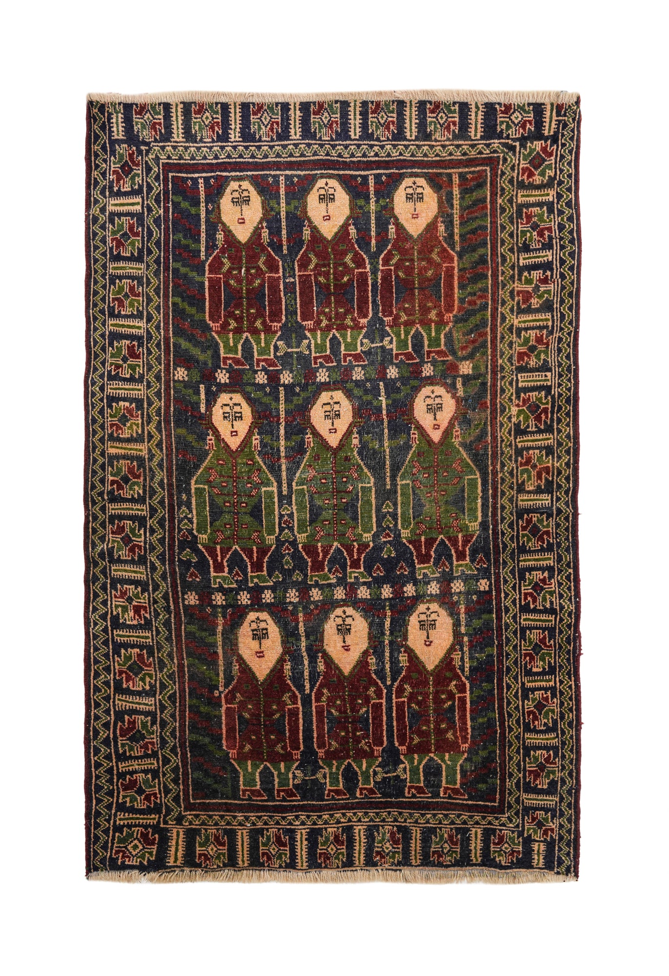 Vintage Balouch Rug 5'8" x 3'7"