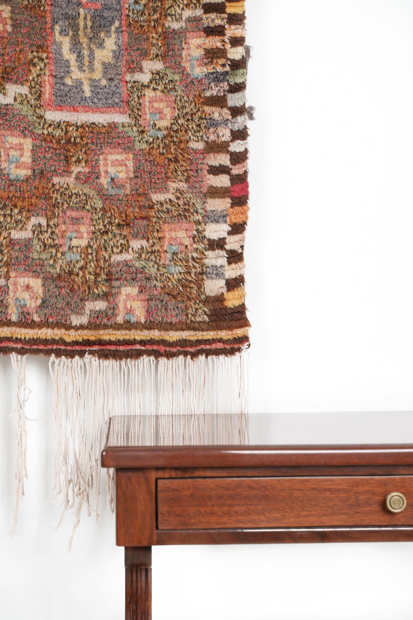 Vintage Scandinavian Rya Rug 3'5" x 1'7"