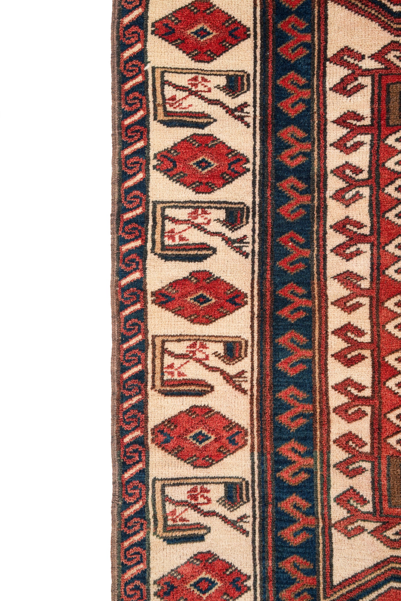 Vintage Turkish Kazak Rug 6'2" X 3'9"