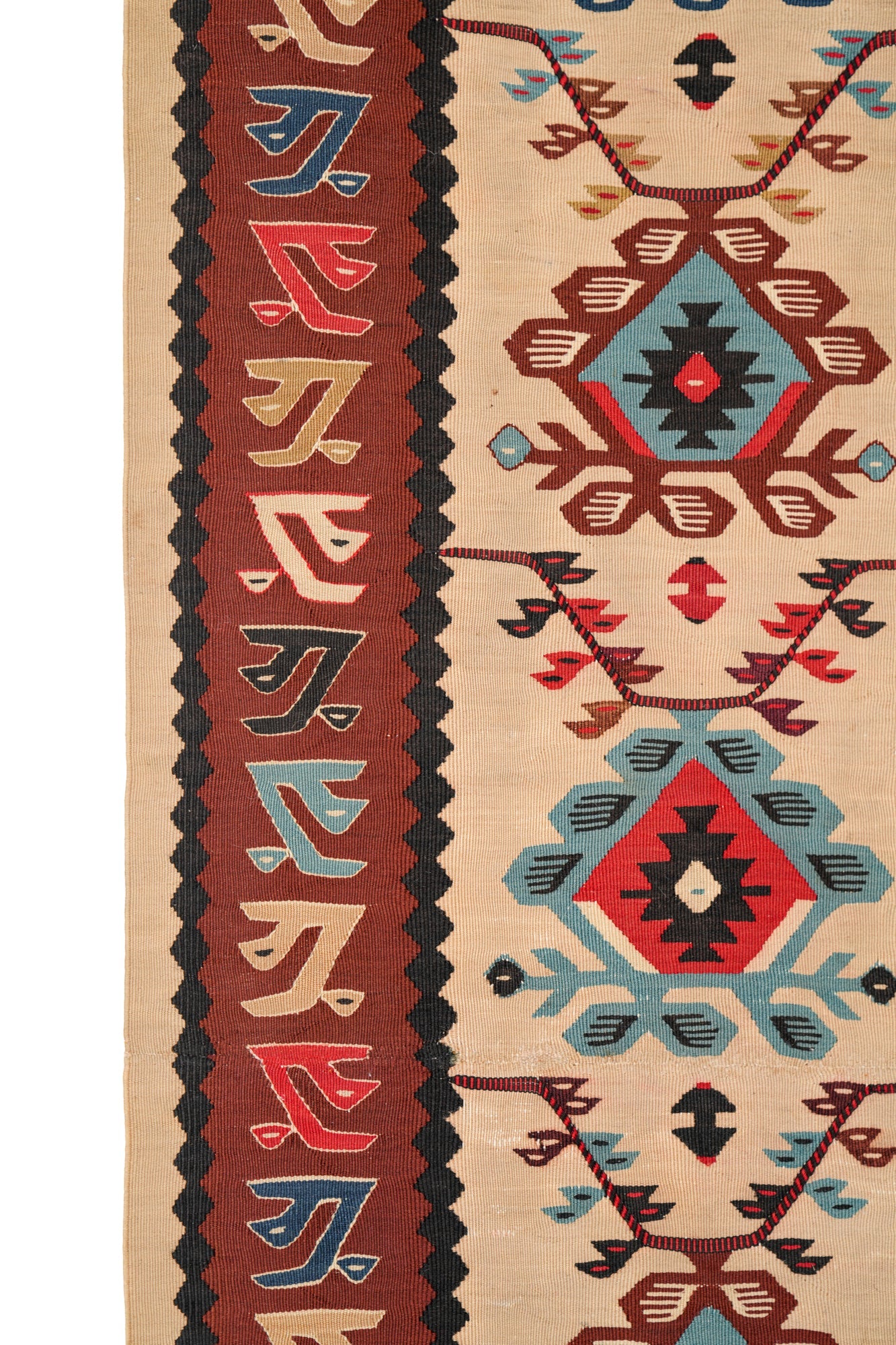 Vintage Balkan Kilim 7'5" x 3'3"