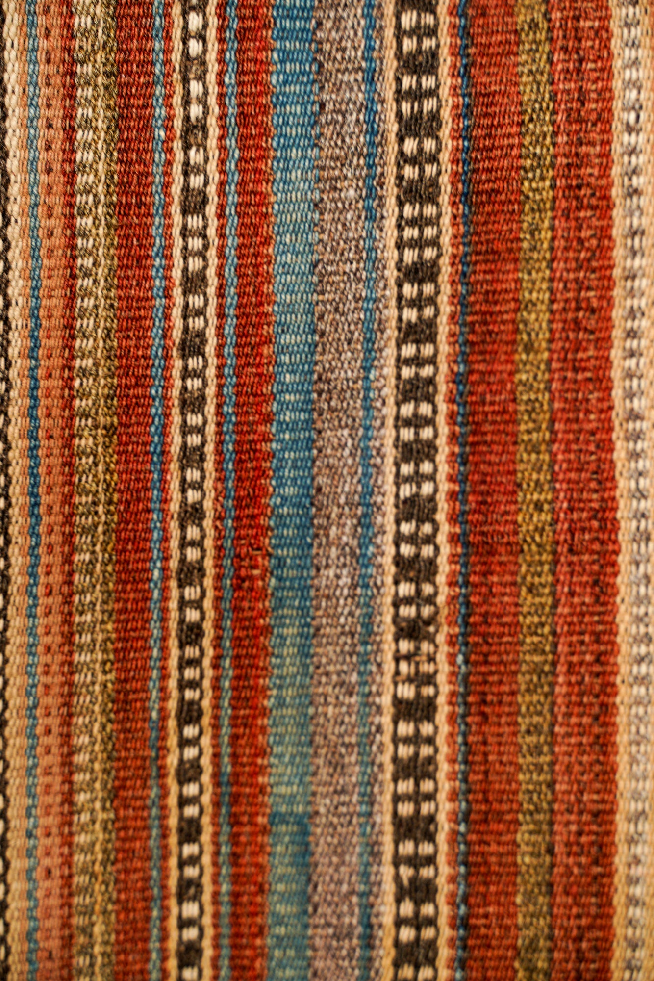 Antique Caucasian Shahsavan Jajim 7'3" x 7'