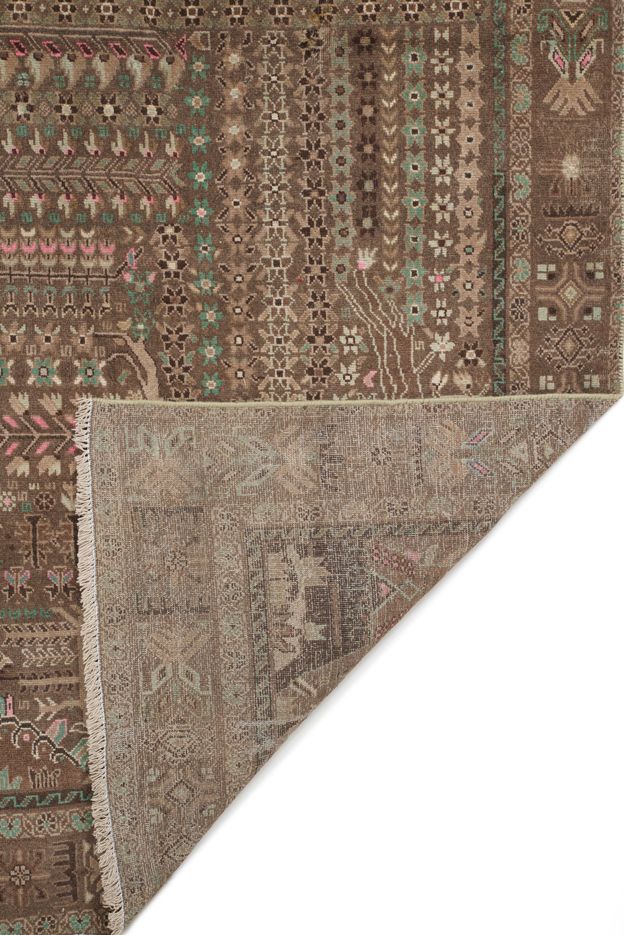 Vintage Baloch Tree Of Life Rug 8'8" x 4'8"