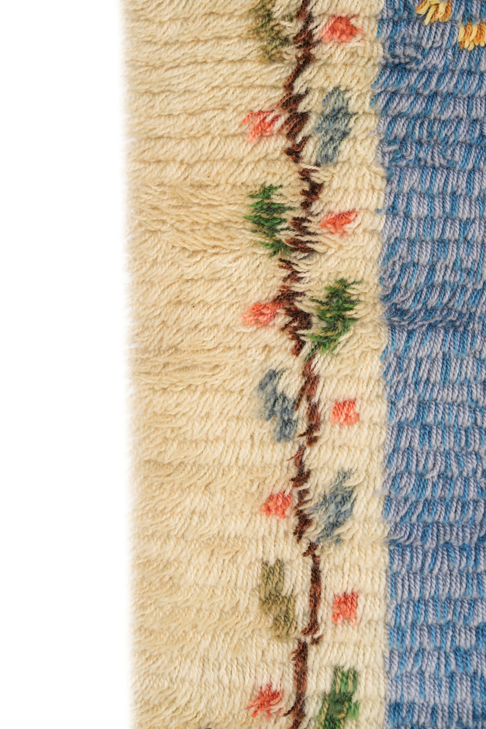 Vintage Swedish Rya Rug Tapestry 2'10" x 1'9"