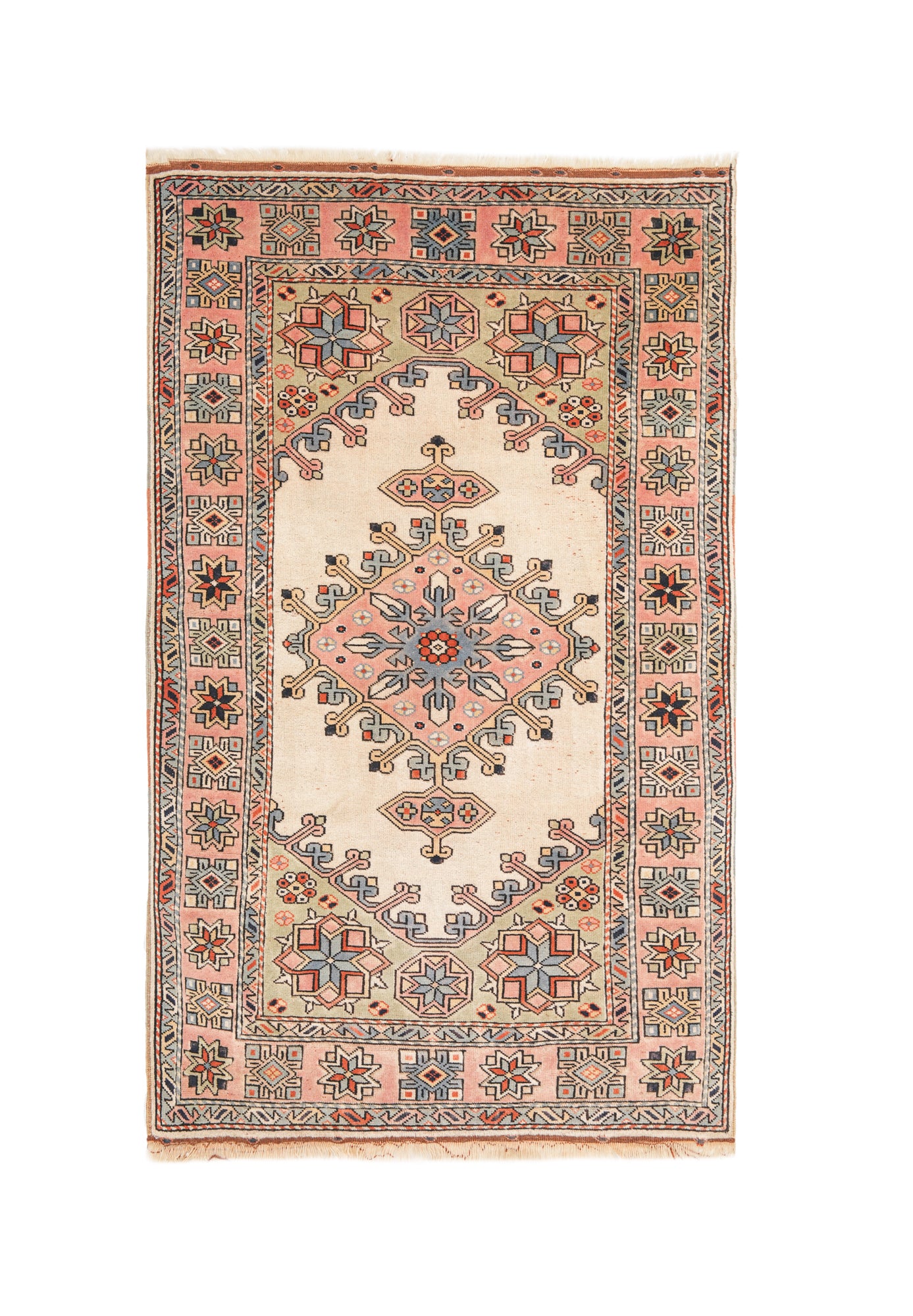 Vintage Turkish Rug 6'8" x 4'