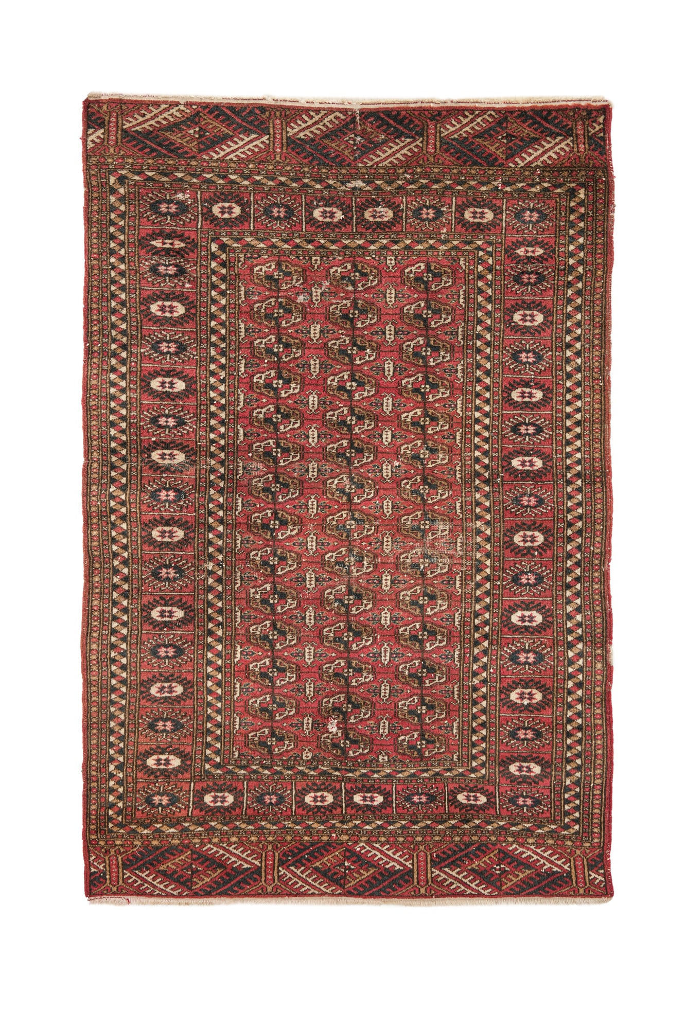 Vintage Turkmen Bokhara Rug 5' x 3'