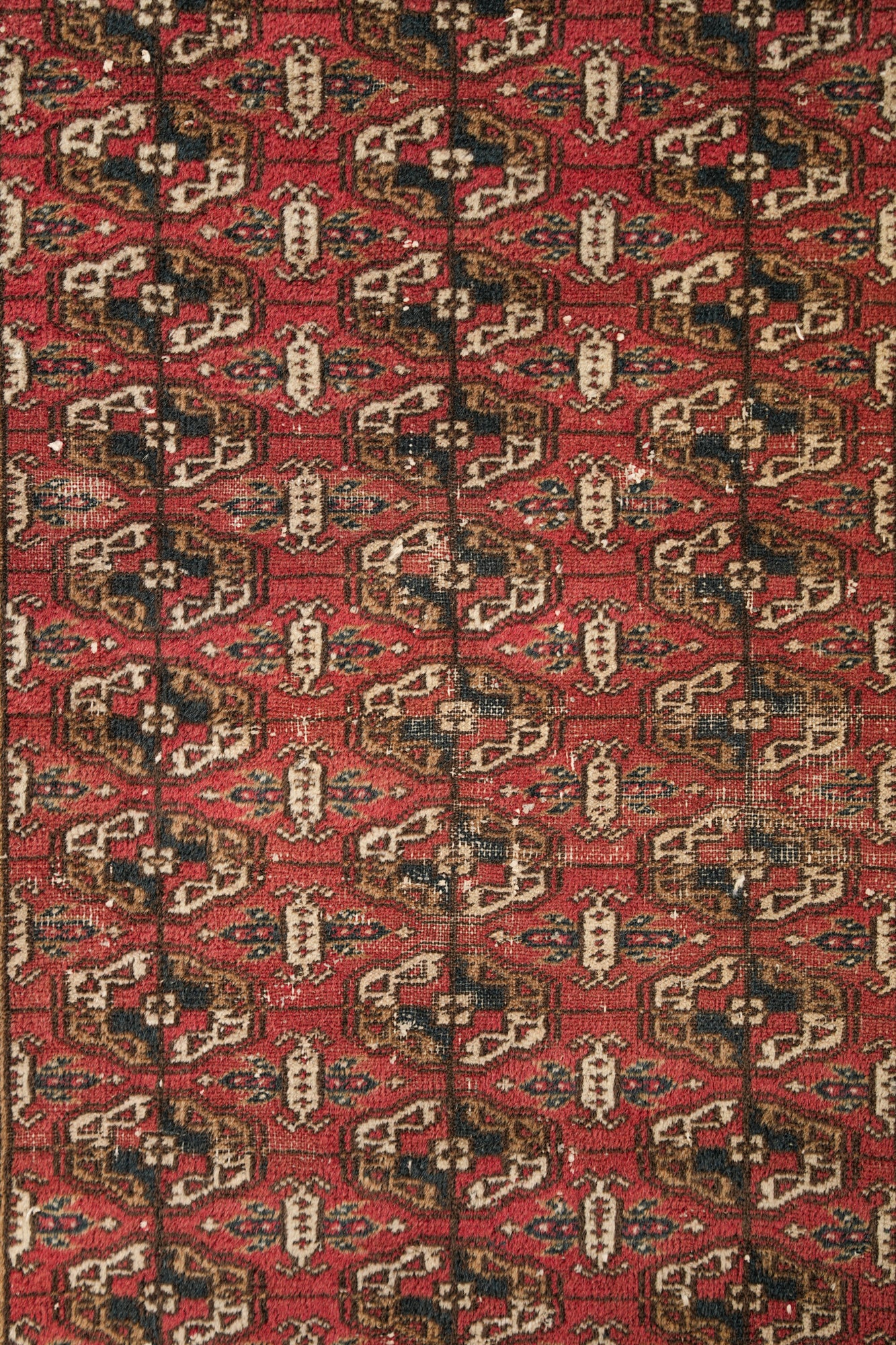 Vintage Turkmen Bokhara Rug 5' x 3'