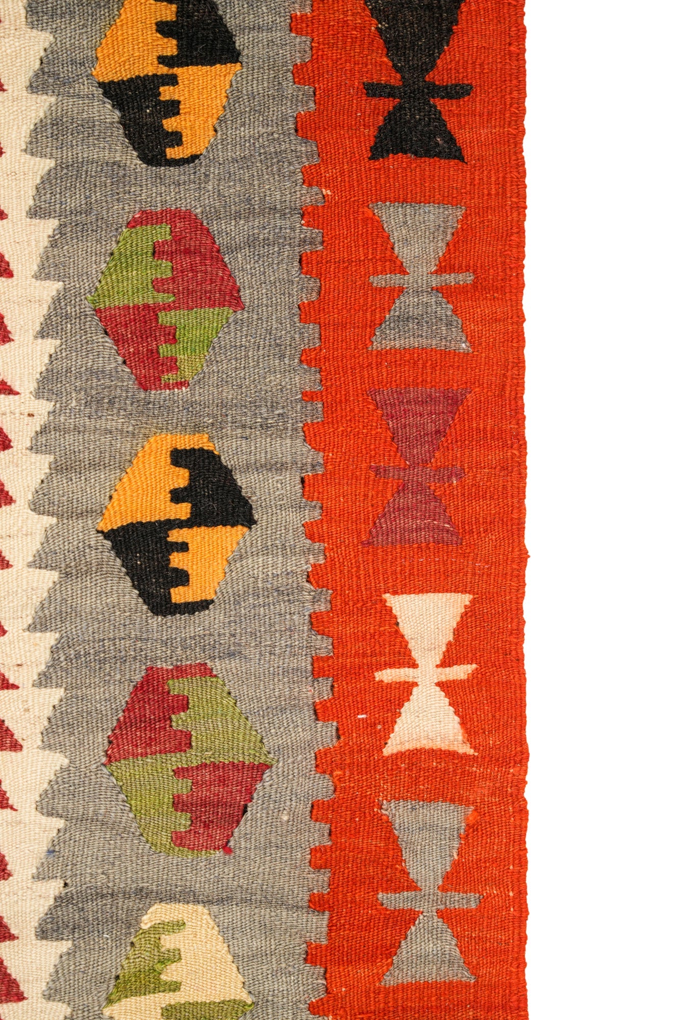 Vintage Turkish Tribal Kilim 4'7" x 3'