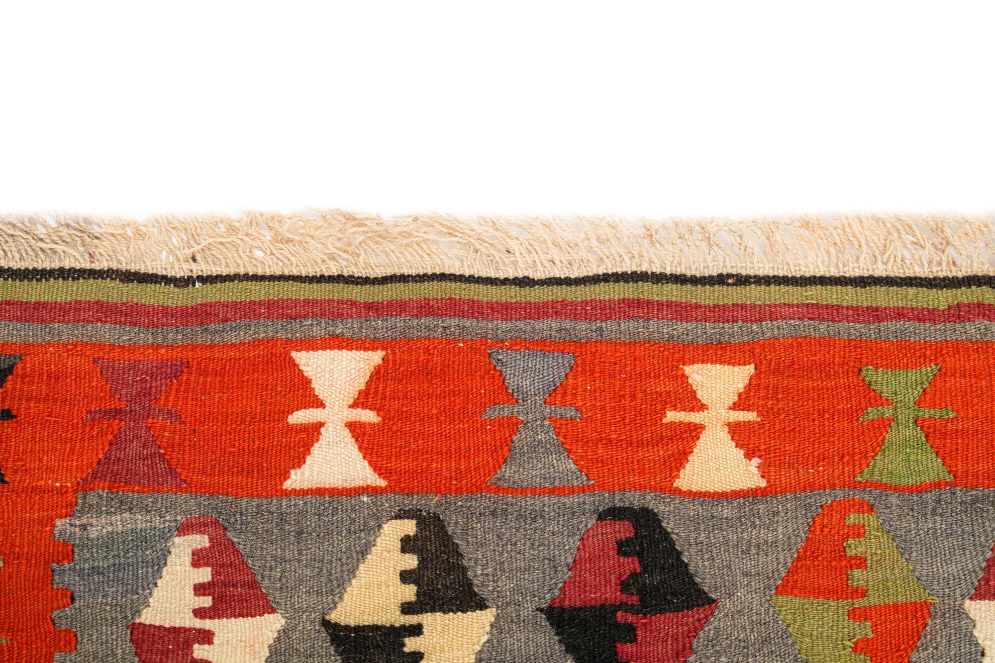 Vintage Turkish Tribal Kilim 4'7" x 3'