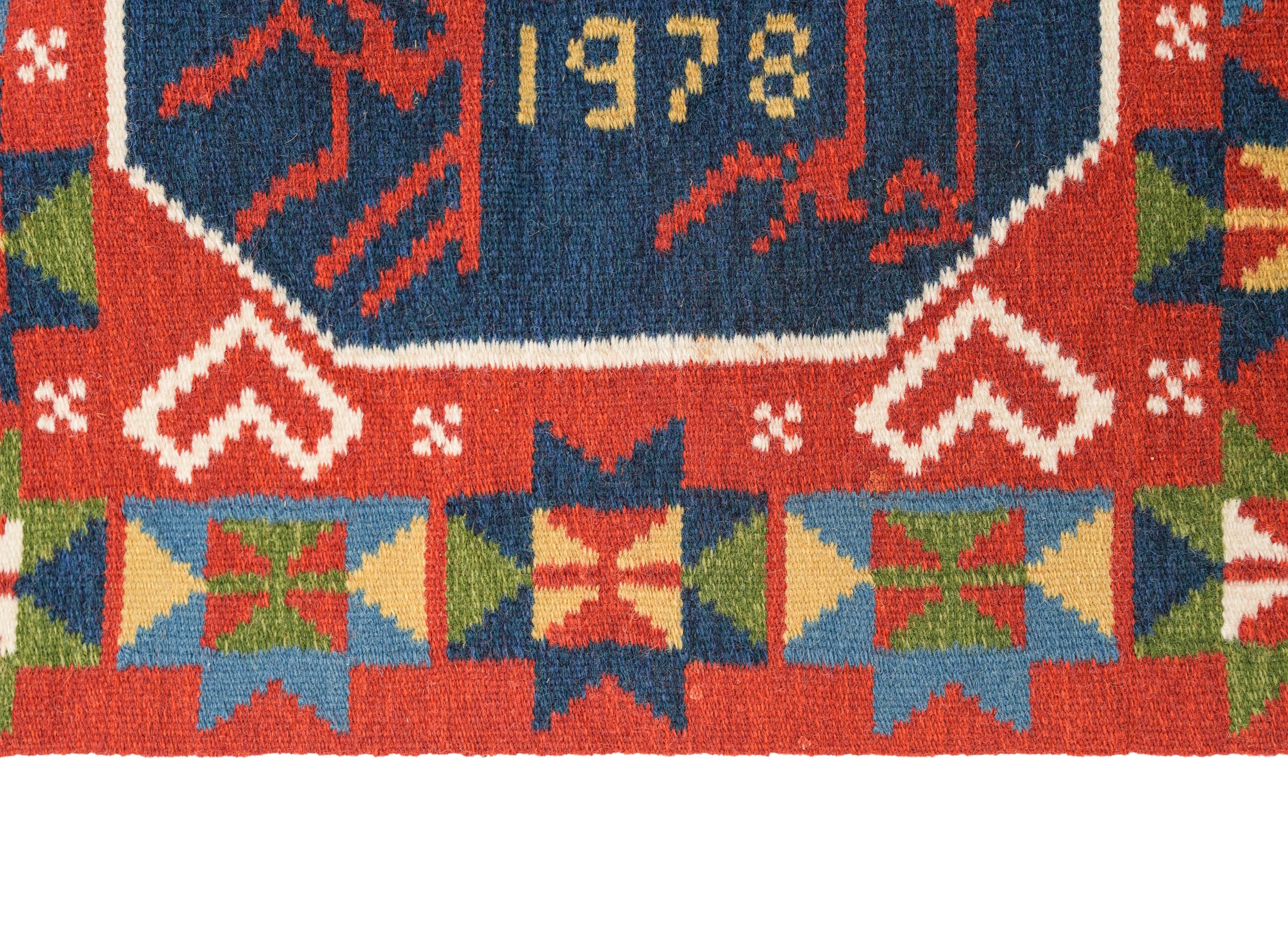 Vintage Swedish Rölakan Tapestry 2'3" x 1'10"