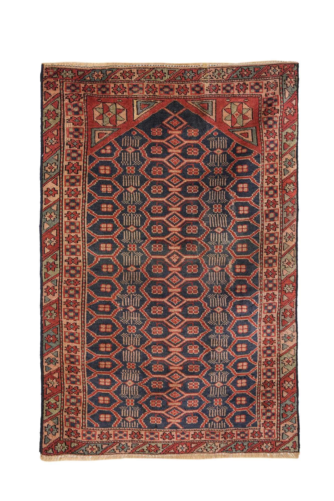 Vintage Anatolian Rug 4'2" X 2'9"