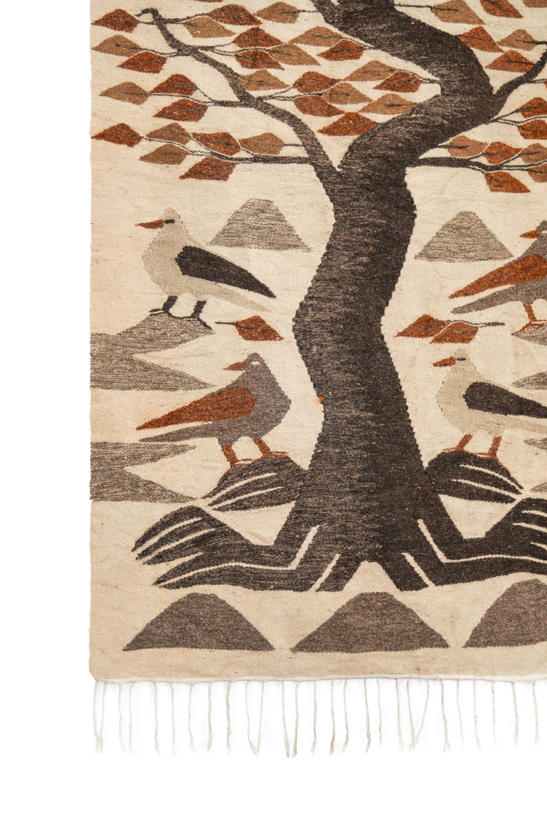 Vintage Egyptian Naturalist Kilim 6' x 3'