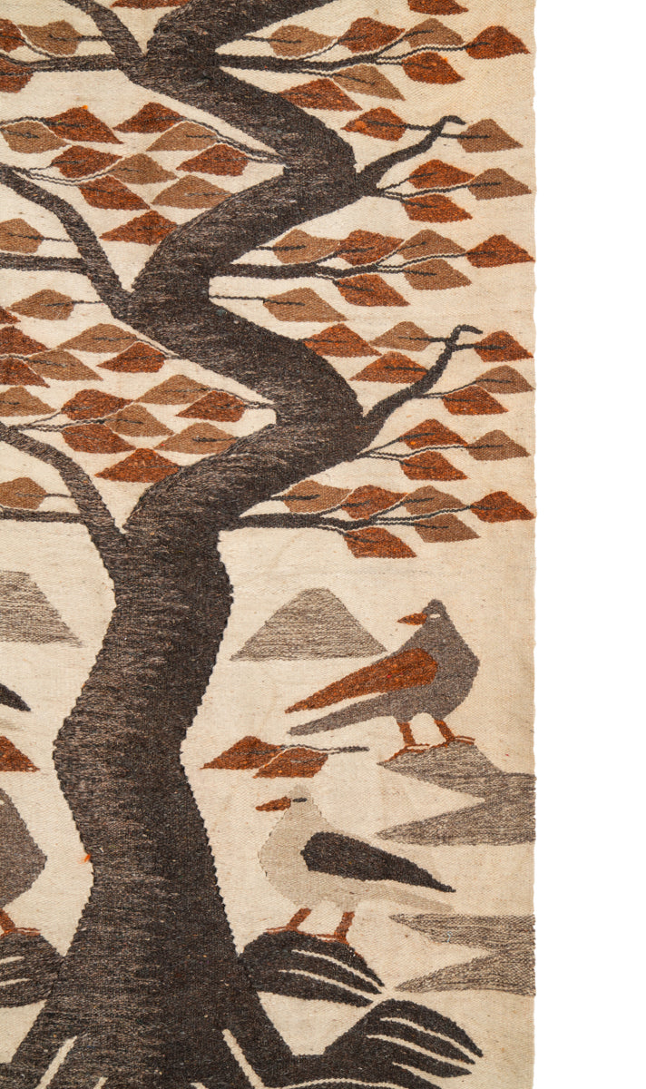 Vintage Egyptian Naturalist Kilim 6' x 3'