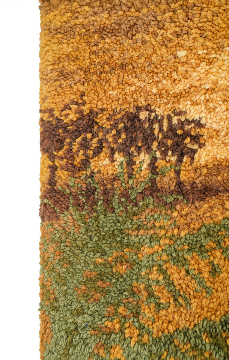 Vintage Scandinavian Wall Deco Rug 3'7" x 2'1"