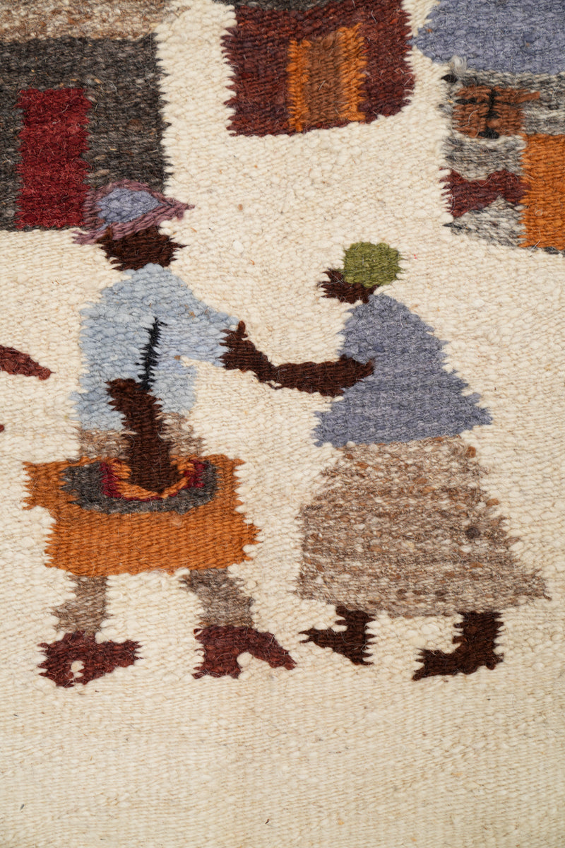 Vintage Lesotho Tapestry Kilim 2'9" x 2'5"