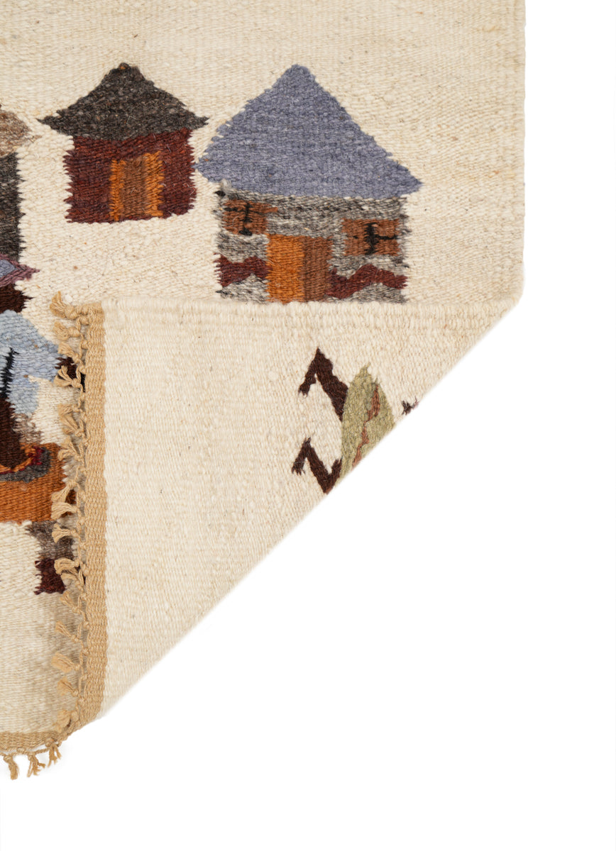 Vintage Lesotho Tapestry Kilim 2'9" x 2'5"