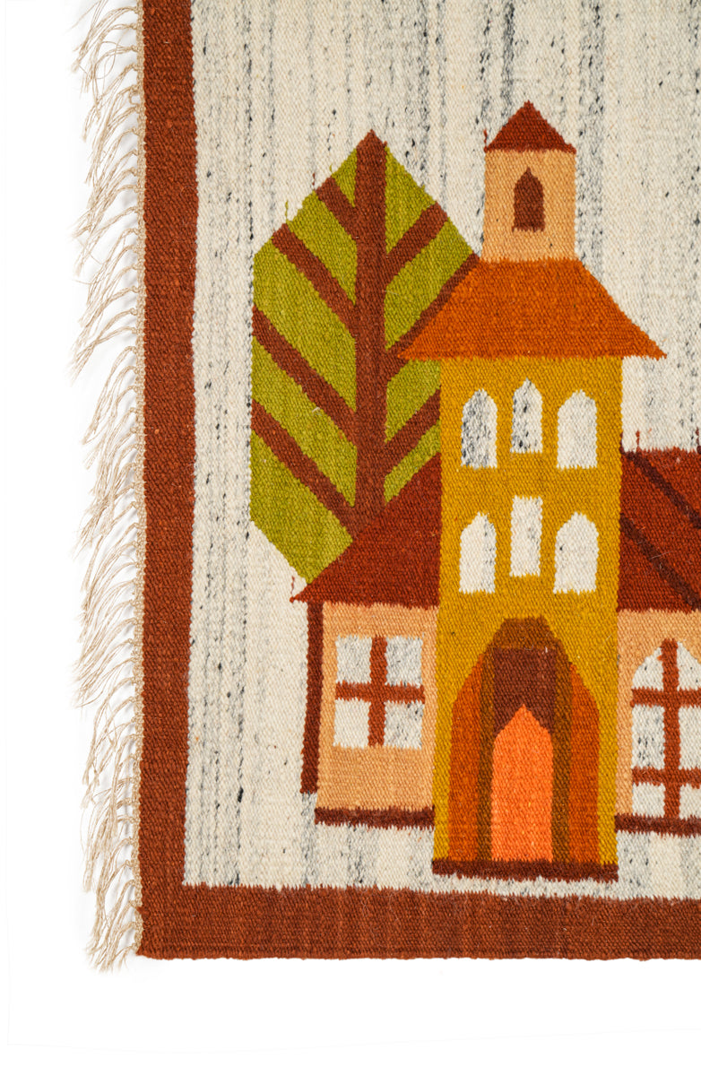 Vintage Polish Tapestry 4'6" x 3'