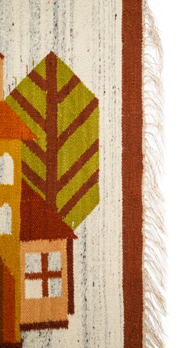 Vintage Polish Tapestry 4'6" x 3'