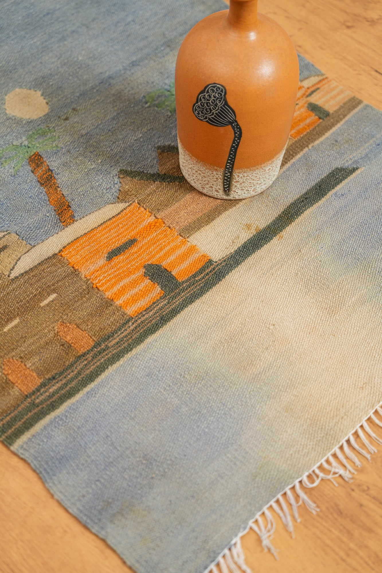 Vintage Egyptian Tapestry Kilim 3' x 2'4"