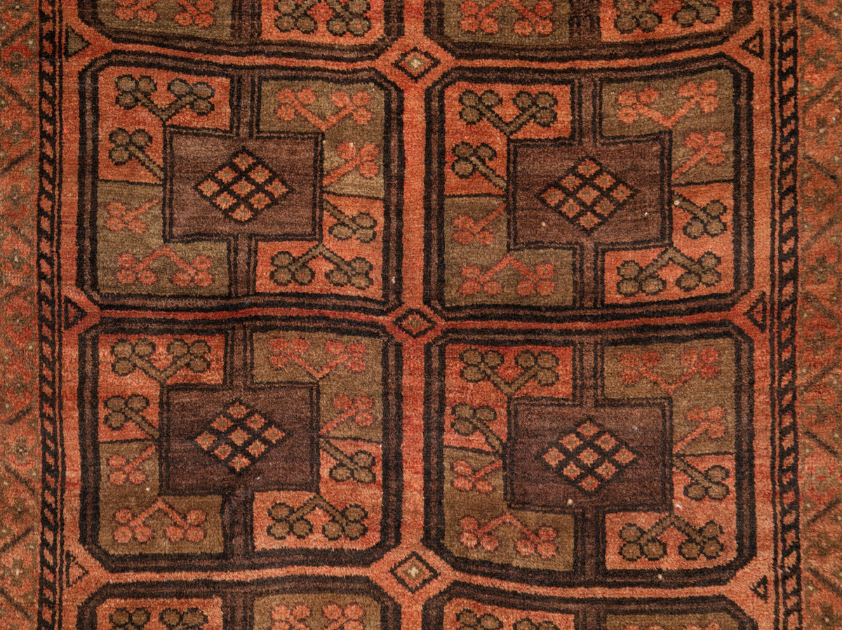 Vintage Turkmen Rug 7'7" x 4'4"