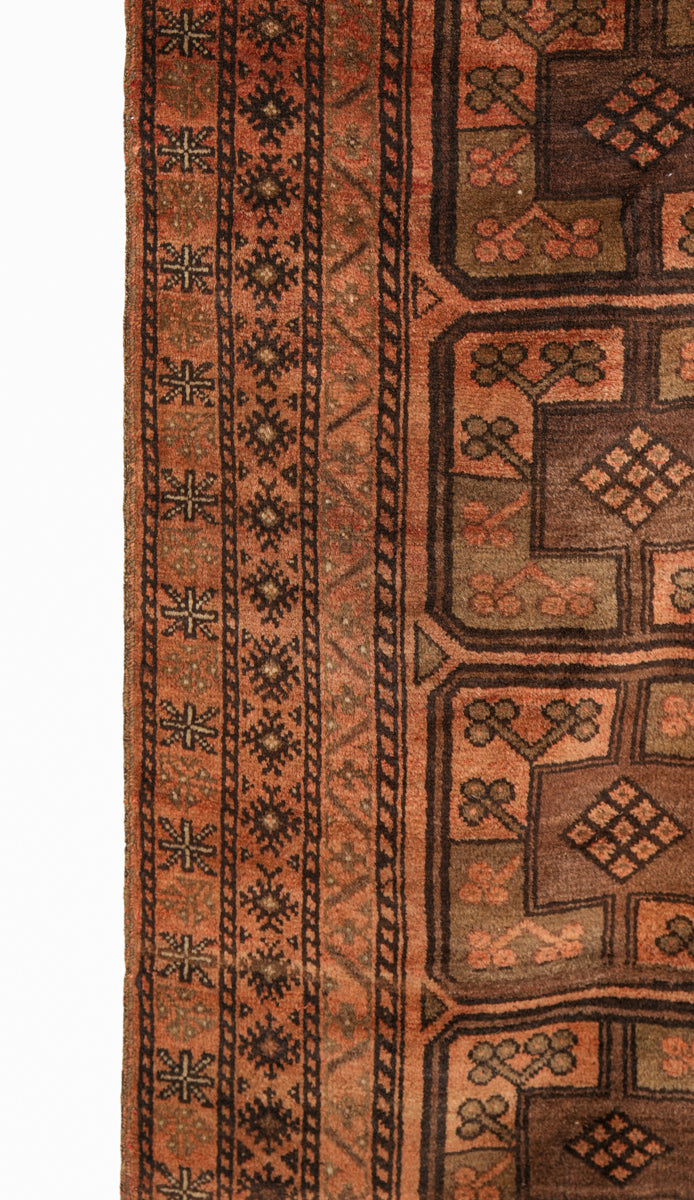 Vintage Turkmen Rug 7'7" x 4'4"