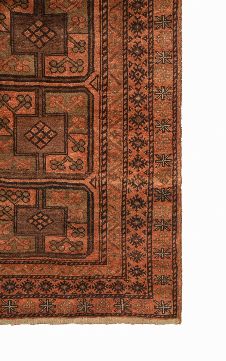 Vintage Turkmen Rug 7'7" x 4'4"