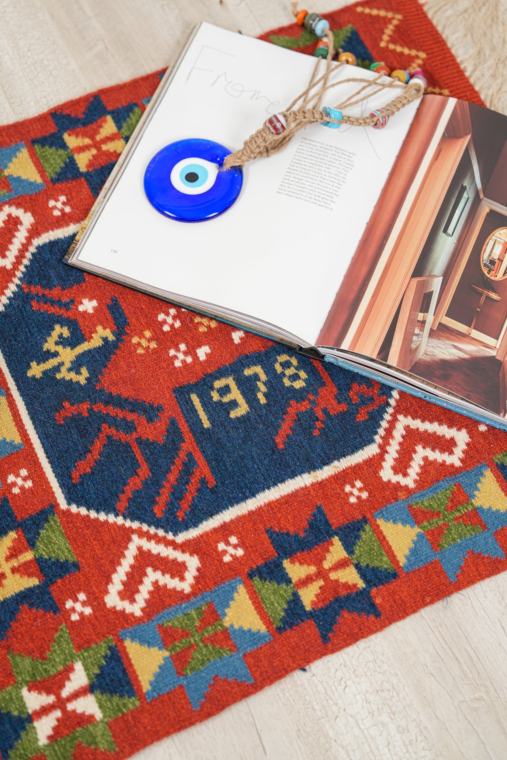 Vintage Swedish Rölakan Tapestry 2'3" x 1'10"