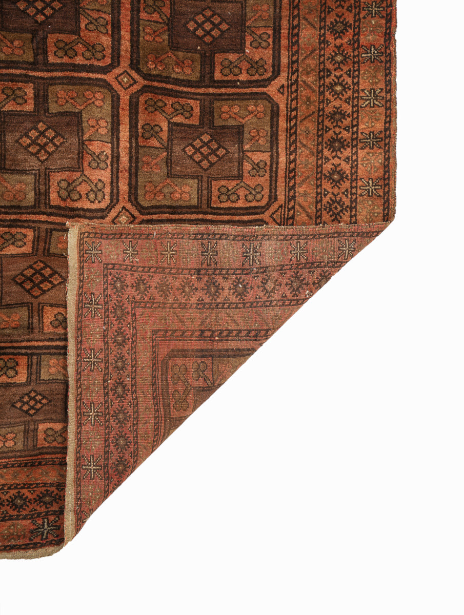 Vintage Turkmen Rug 7'7" x 4'4"