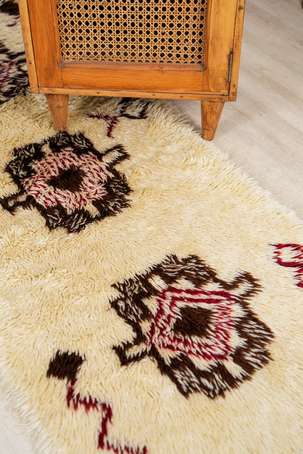 Vintage Scandinavian Deco Rug 5'7" x 2'2"