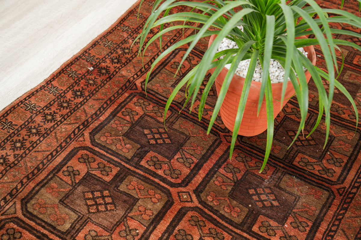 Vintage Turkmen Rug 7'7" x 4'4"