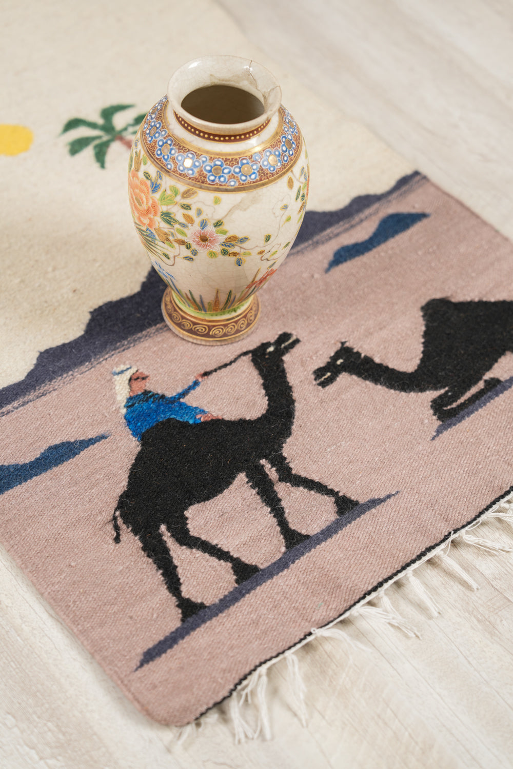 Vintage Egyptian Tribal Tapestry 2'6" x 1'7"