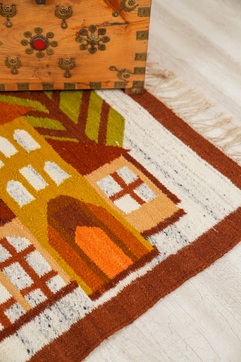 Vintage Polish Tapestry 4'6" x 3'