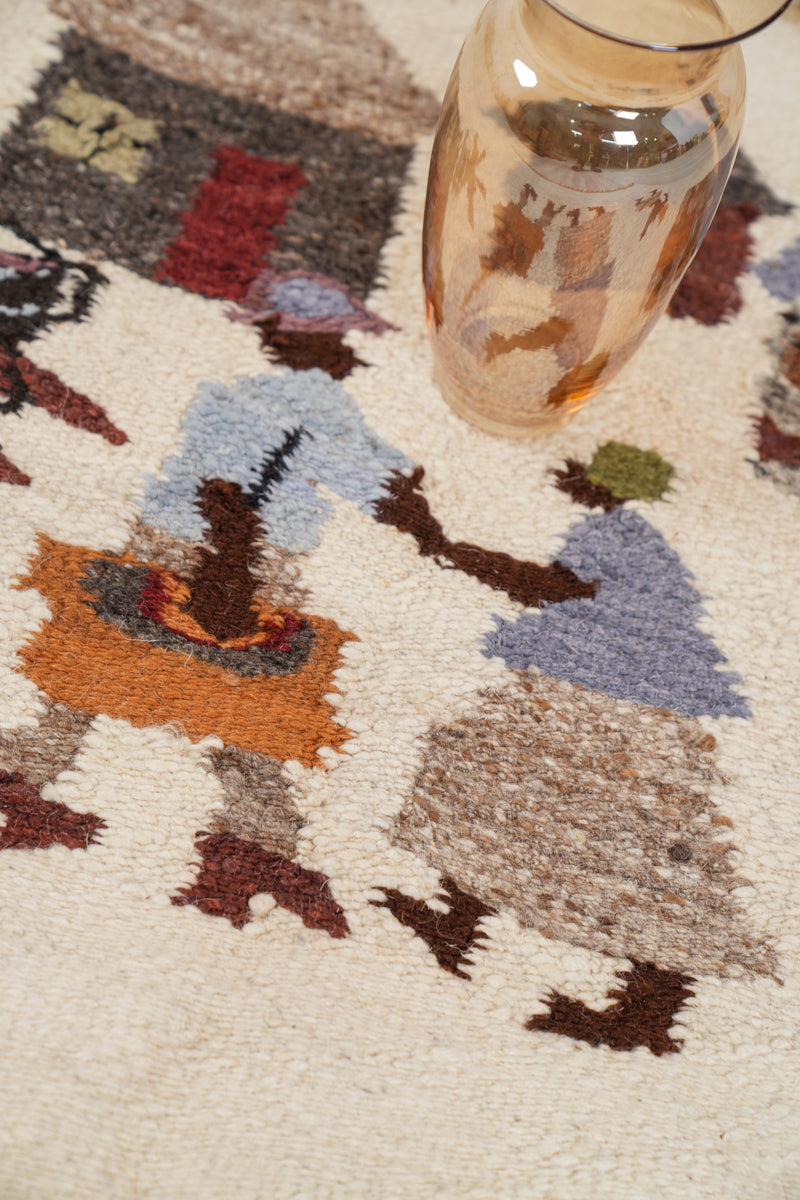 Vintage Lesotho Tapestry Kilim 2'9" x 2'5"