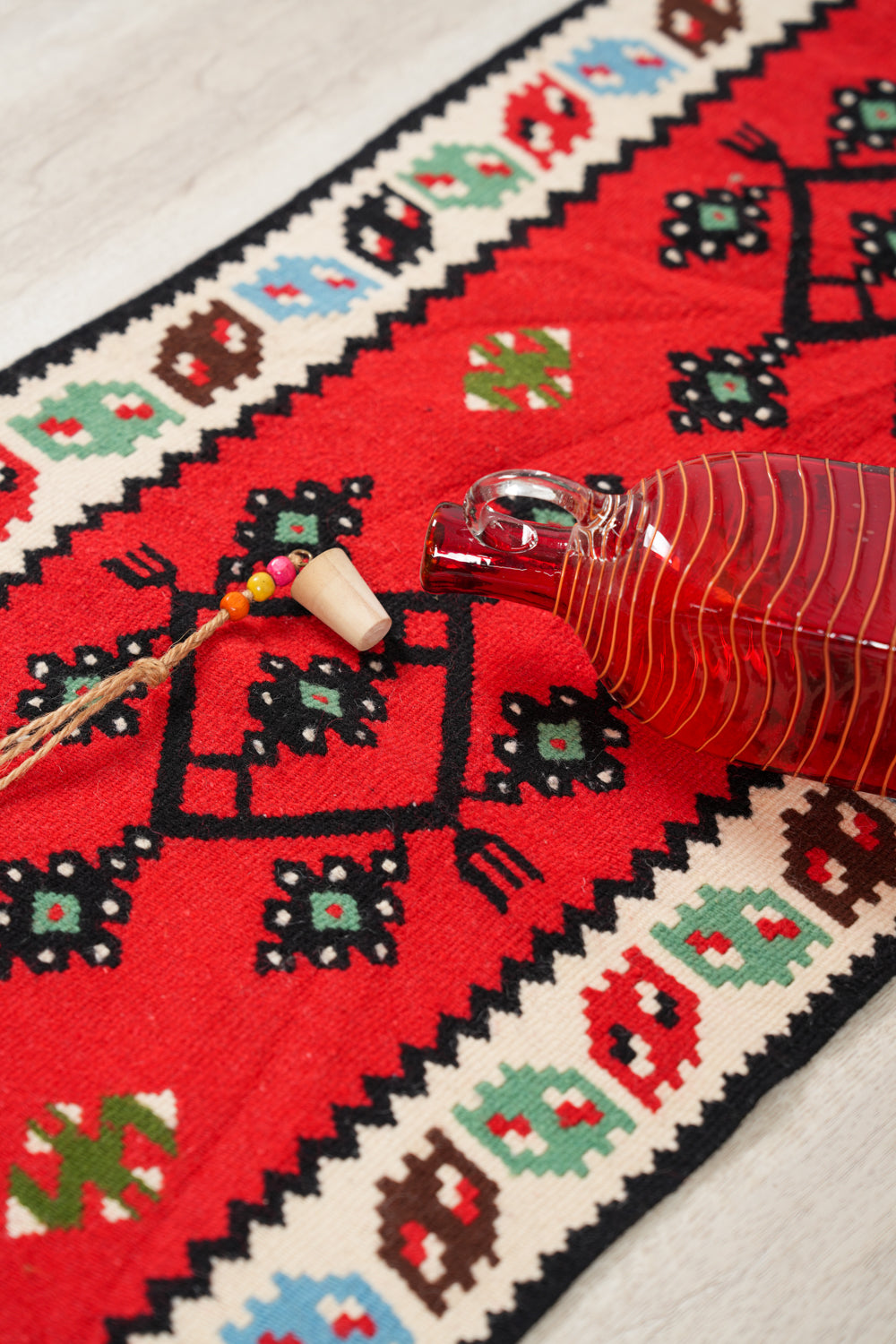 Vintage Eastern European Kilim 3'9" X 1'3"