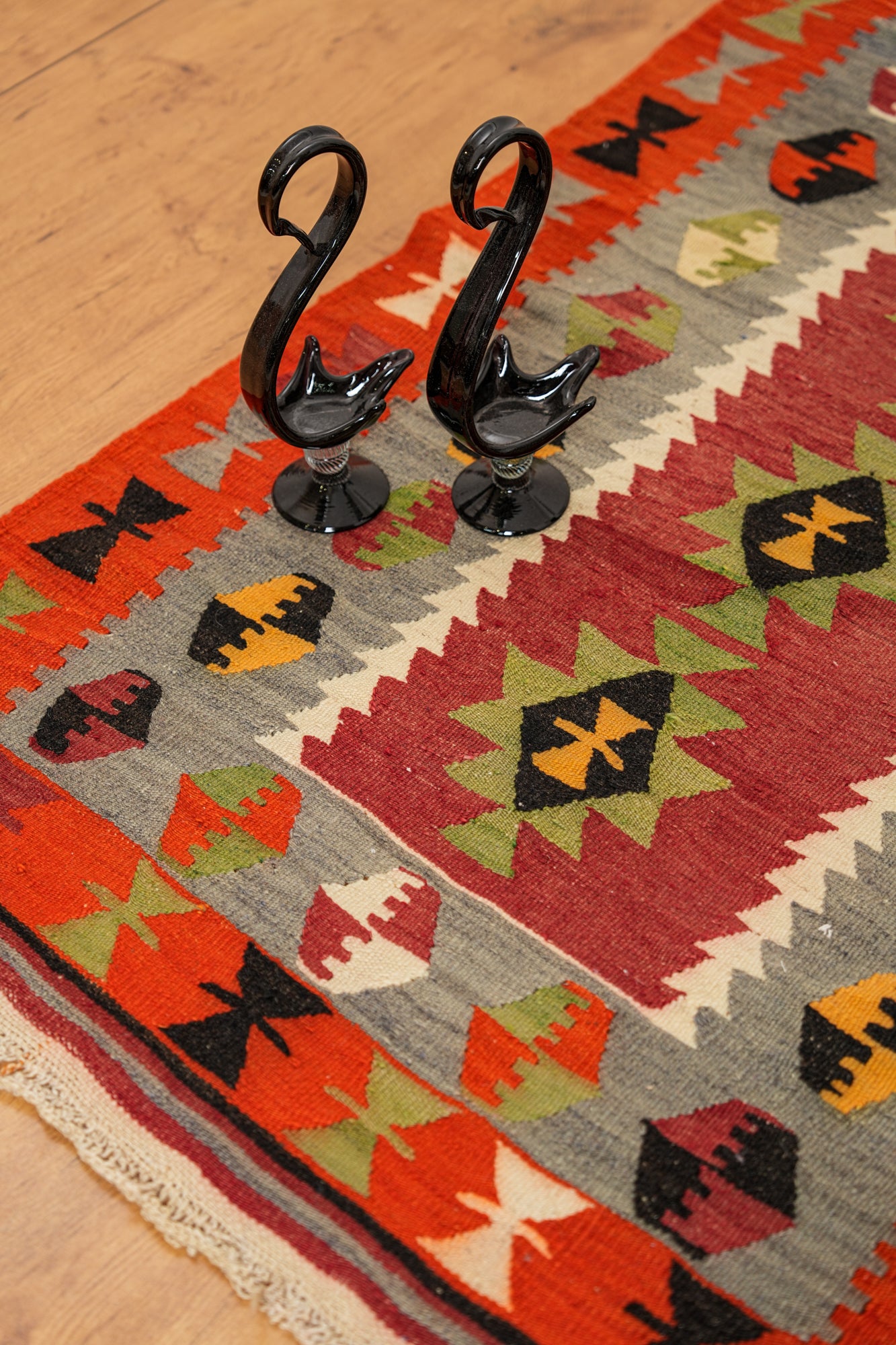 Vintage Turkish Tribal Kilim 4'7" x 3'