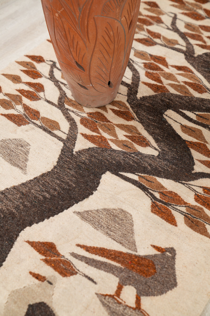 Vintage Egyptian Naturalist Kilim 6' x 3'