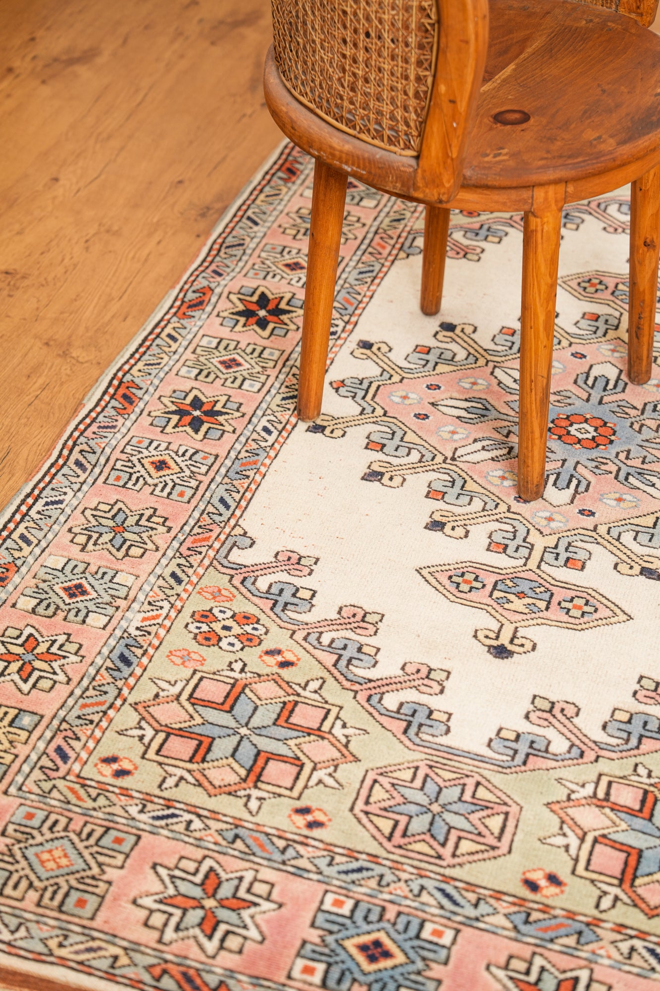 Vintage Turkish Rug 6'8" x 4'