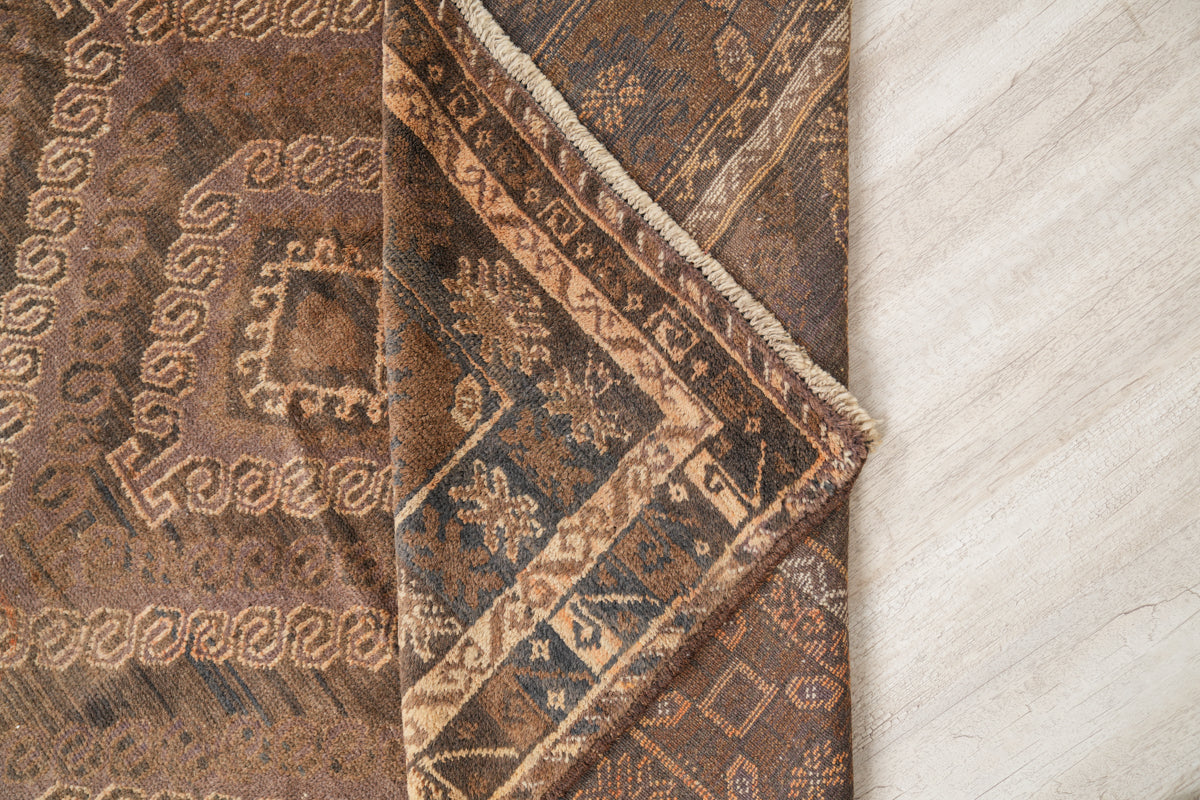 Vintage Turkmen Rug 8'10" x 6'3"