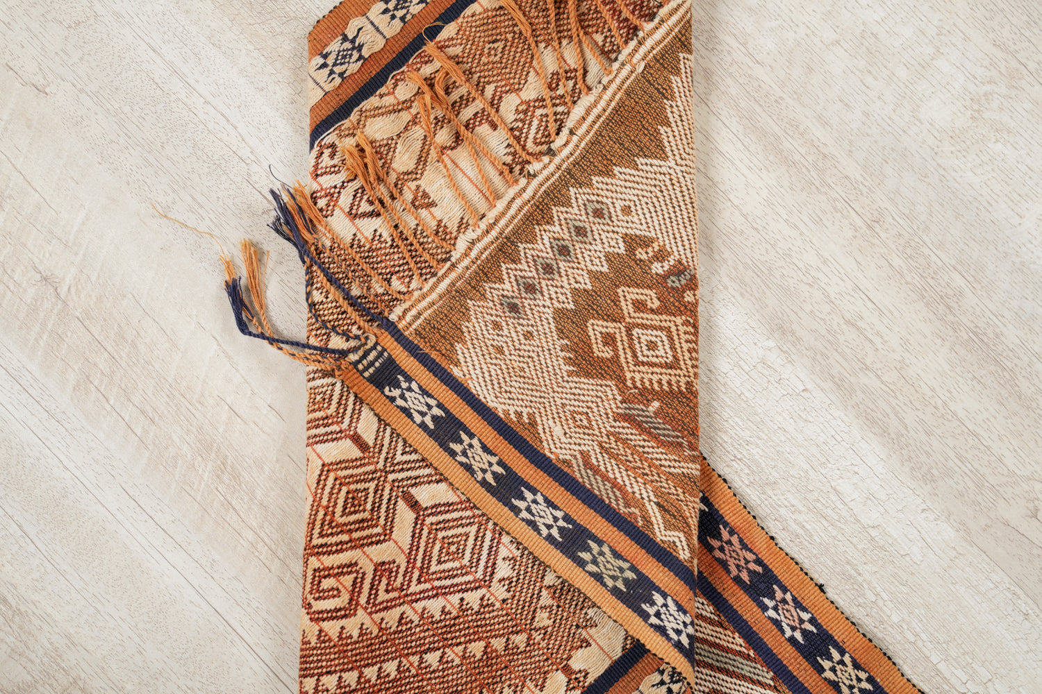 Vintage Indonesian Hinggi Textile 4'3" x 1'3"