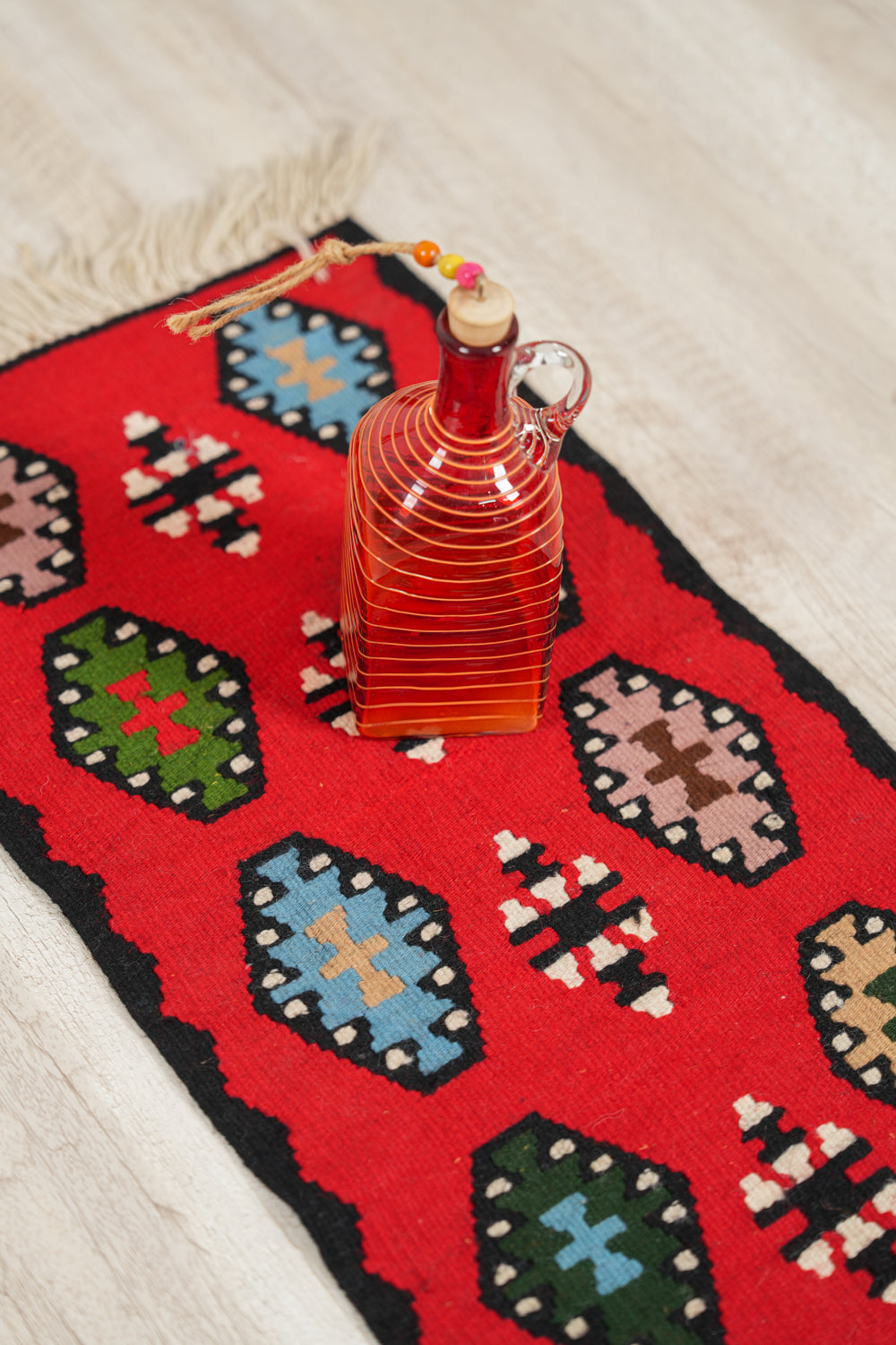 Vintage East European kilim 3'4" x 1'2"